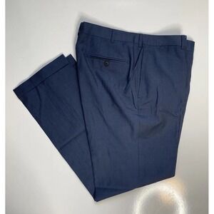 Ermenegildo Zegna Transeasonal Black Label Navy Sheen Wool Pants EU 54 US